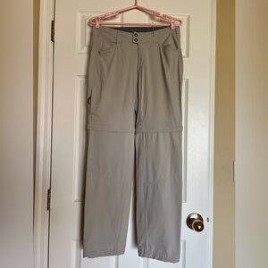Columbia Tan and Gray Convertible Pants